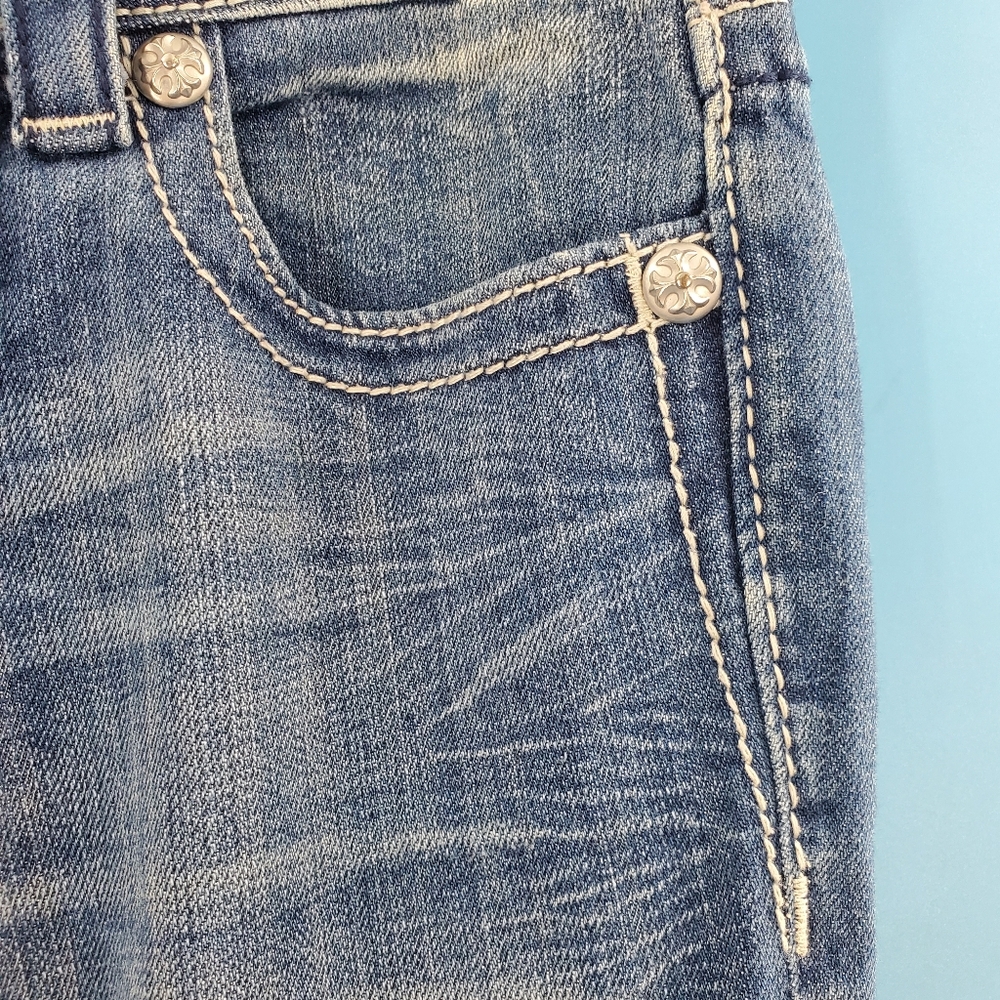 Vintage Miss Me Y2K low rise boot cut jeans 27 - Picture 6 of 15